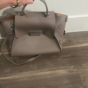 Zac Posen Gray Crossbody Bag